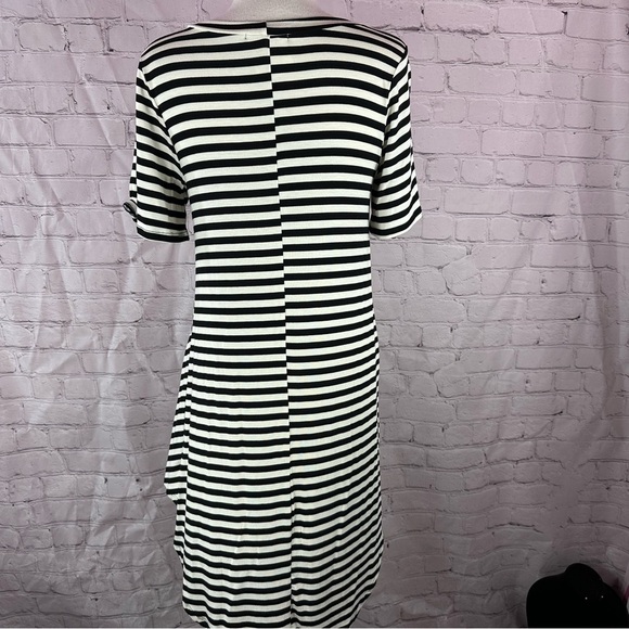 NWT Annabelle boutique Stripe high low tunic knit top sz S twist front - Picture 4 of 8